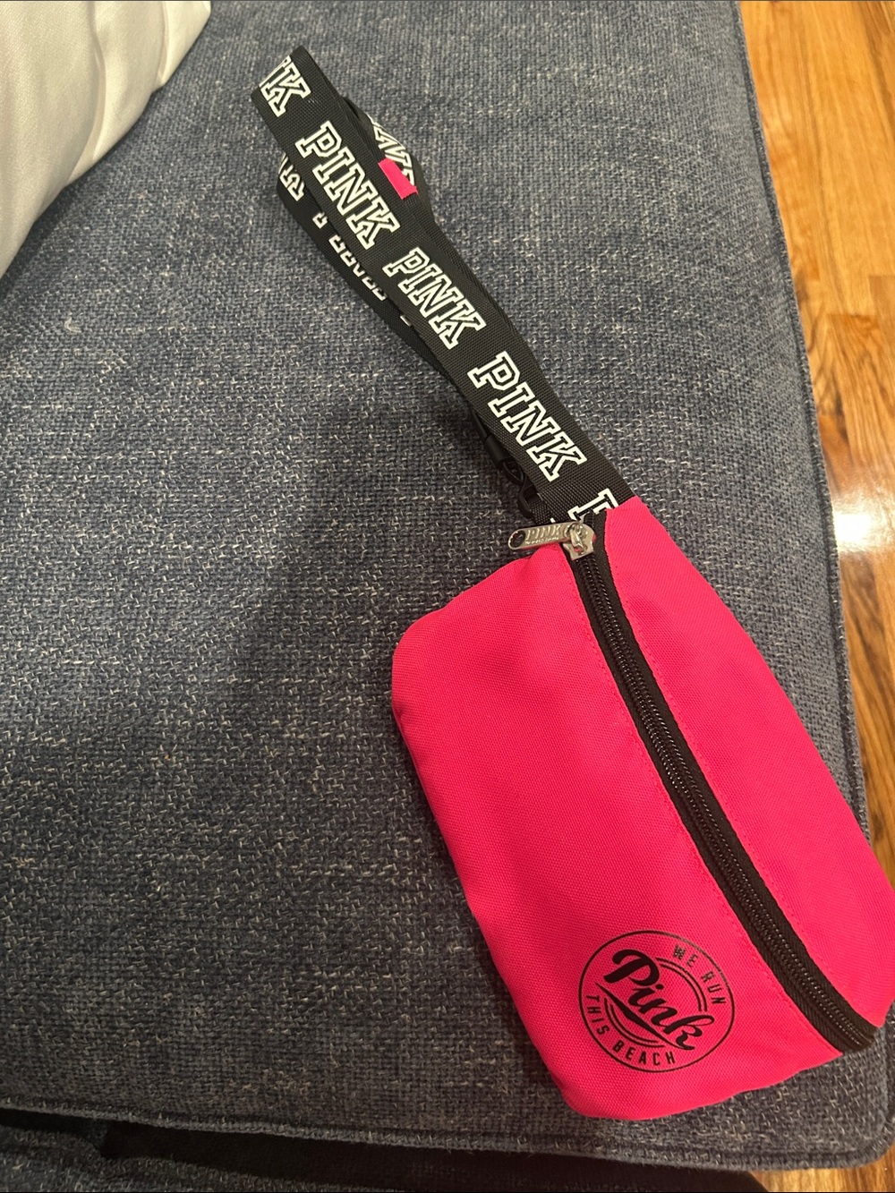 PINK Victoria's Secret Bright Pink Logo Crossbody Waist Bag
